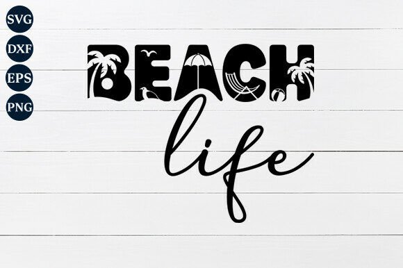 Beach Life SVG PNG: Warm-Weather Graphics for Crafts & Branding