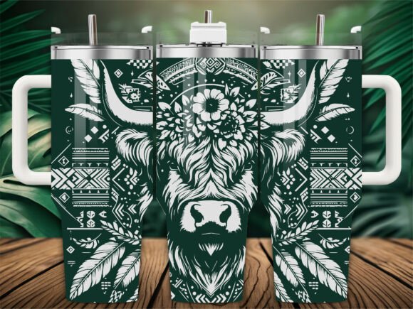 Boho Highland Cow: A Graphics & Crafts Review
