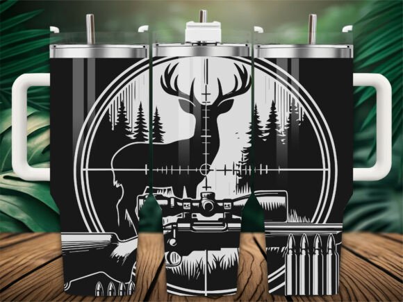 Deer Hunter Rifle Graphics: Crafts for Authentic Branding