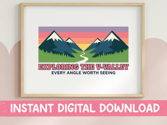 Exploring the V-Valley SVG for Graphics & T-Shirt Designs