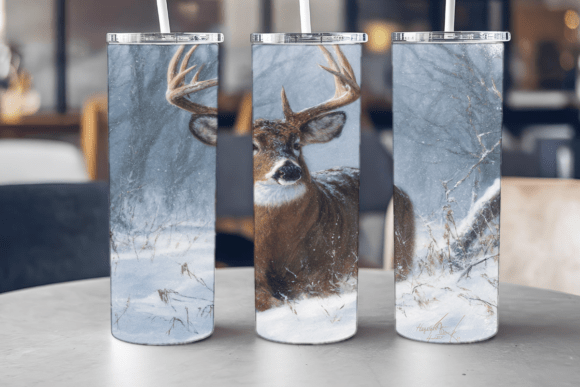 Forest Deer Tumbler Wrap Graphics Review for Brand Marketing