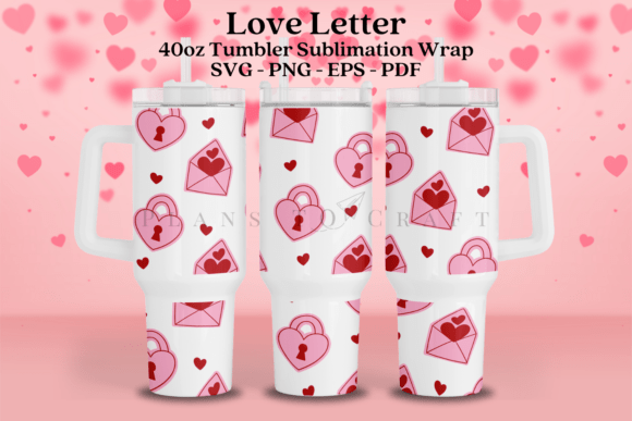 Love Letter Valentine Tumbler Wrap Graphics Review