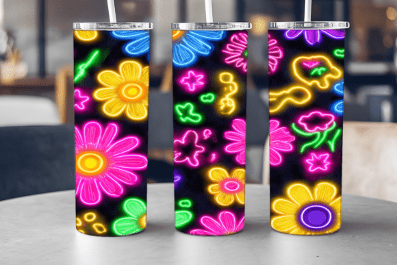 Neon 20oz Tumbler Wrap: A Graphics Review for Tumbler Wraps Crafters