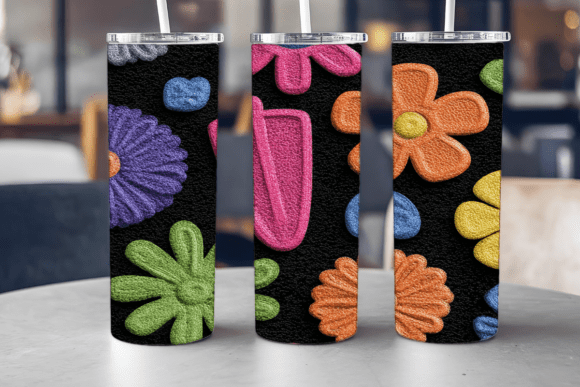 Neon Flowers Tumbler Wrap PNG – Hands-On Review