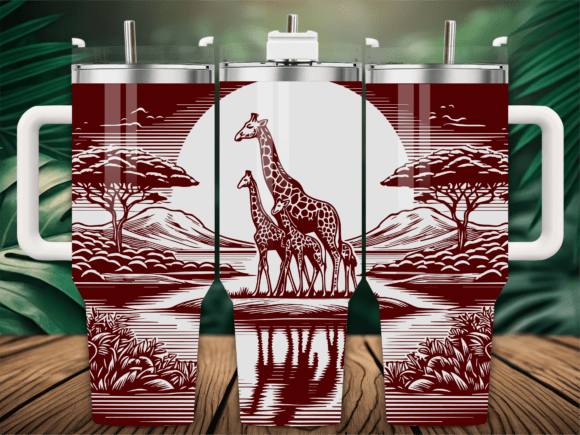 Safari Animal Giraffe Tumbler Wrap: Graphics Review