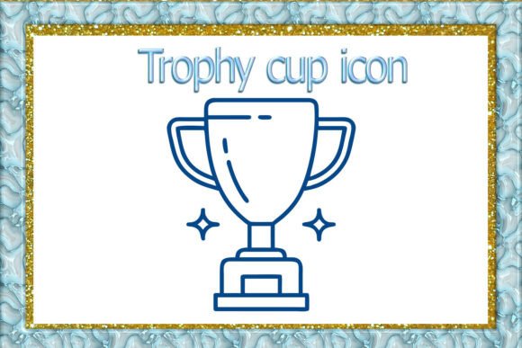 Trophy Cup Vector Icon and Graphics for Awards