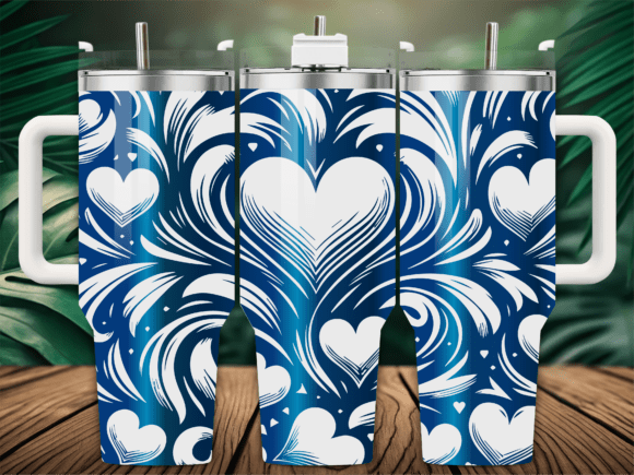 Valentines Hearts Pattern: Graphics & Tumbler Wraps