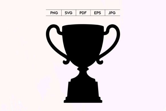 Winner Trophy Cup Graphics for Polished Editorial Design
