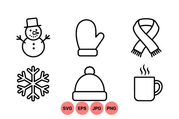 Winter Holiday Icon Clipart Pack: Graphics & Illustrations Review
